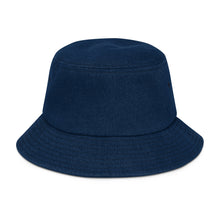 Load image into Gallery viewer, .WAVY INTL Embroidered Wave Logo Winter 21 Denim bucket hat