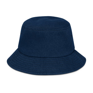 .WAVY INTL Embroidered Wave Logo Winter 21 Denim bucket hat