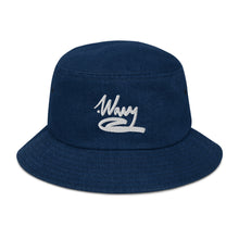 Load image into Gallery viewer, .WAVY INTL Embroidered Wave Logo Winter 21 Denim bucket hat