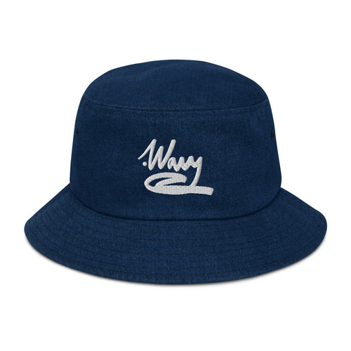 .WAVY INTL Embroidered Wave Logo Winter 21 Denim bucket hat