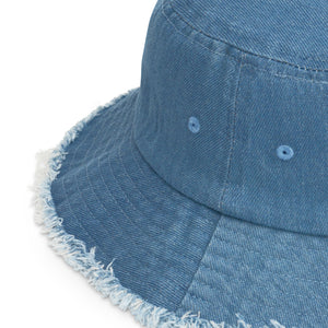 .WAVY Int'l Wav Corp Distressed Denim Bucket Hat