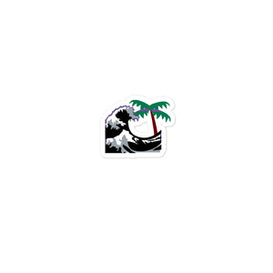 .Wavy Int'l Palm Tree OG logo Bubble-free stickers