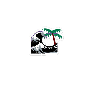 .Wavy Int'l Palm Tree OG logo Bubble-free stickers