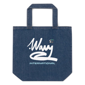 .Wavy Spring/Summer Organic Denim Tote bag