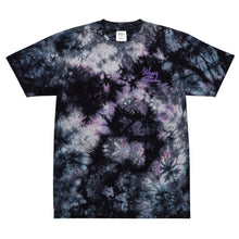 Load image into Gallery viewer, .WAVY Intl x Shaka Wear Purple Embroidered Oversized tie-dye t-shirt