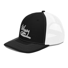 Load image into Gallery viewer, .Wavy Int&#39;l Summer 22 Black/White Mesh Trucker Cap