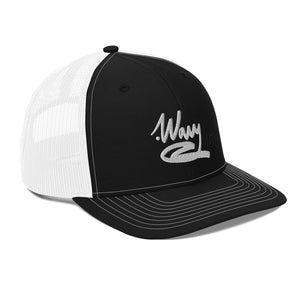 .Wavy Int'l Summer 22 Black/White Mesh Trucker Cap