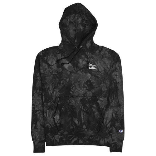 .WAVY Fall 2021 Embroidered Logo Unisex Champion tie-dye hoodie