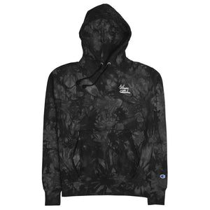 .WAVY Fall 2021 Embroidered Logo Unisex Champion tie-dye hoodie