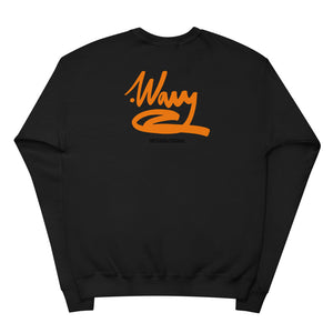 .WAVY Intl Fall 2021 Orange Logo Crewneck Sweater