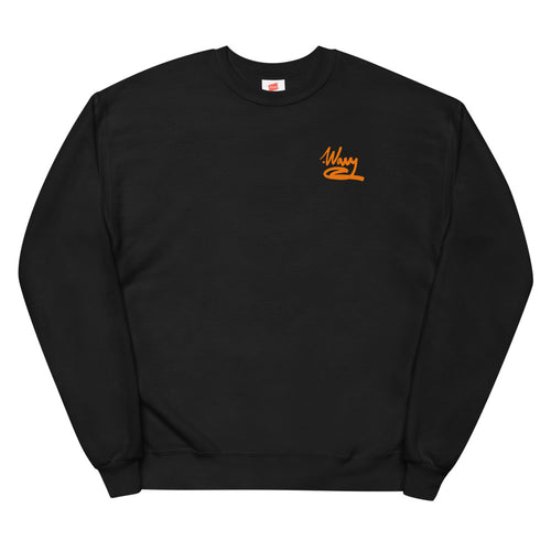 .WAVY Intl Fall 2021 Orange Logo Crewneck Sweater